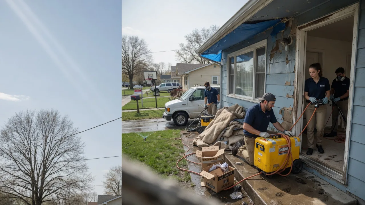 Basement Flood Cleanup in Left Hand, WV near me